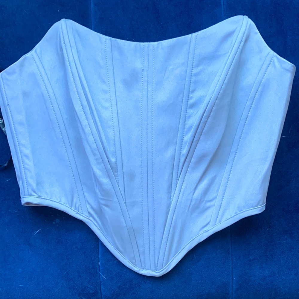 SALE Blue Corset Bandeau